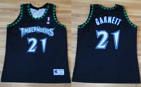 CHAMPION MINNESOTA TIMBERWOLVES NBA TRIKOT JERSEY #21 KEVIN GARNETT SHIRT LARGE Cover