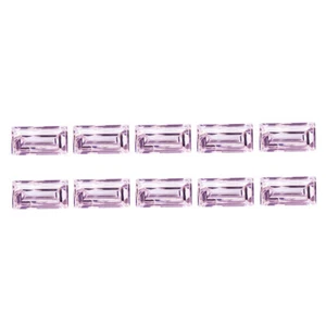 0.24 Ct VVS [10 Pcs Lot]  Baguette 2.3 x 1.4 MM Intense Purple Pink Pink Diamond - Picture 1 of 5