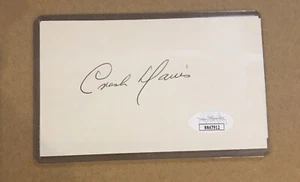 LAWRENCE CRASH DAVIS SIGNED AUTOGRAPHED 3x5 INDEX CARD - FREE SHIPPING - Picture 1 of 6