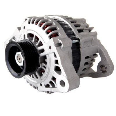 Alternator for 1998-2001 Nissan Altima 2.4L l4 100 A 12 V Pully Wheel Grooves 6 - Image 1 of 4