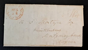 City of Washington (D.C.) stampless letter, 4/14/1836 - Picture 1 of 3
