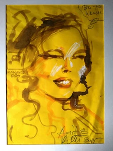 ROSINSKI - Dessin Original PORTRAIT DE FEMME - Picture 1 of 1