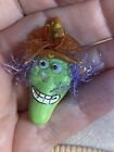 Halloween Pin Brooch Witch Face Goggle Eyes NEEDS NOSE REPAIR 