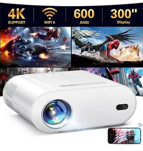 4K Projektor, Projektor mit WLAN und Bluetooth, Mini Projektor mit Auto-Key... - Bild 1 von 6