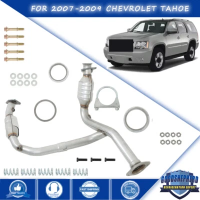 Exhaust Y-Pipe Catalytic Converter For 2007 2008 2009 Chevrolet Tahoe 4.8L 5.3L Foto 1 de 4