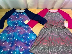 New Girl’s SO Raglan 3/4 Sleeve Varsity Dress —Cute!!* - Picture 1 of 7