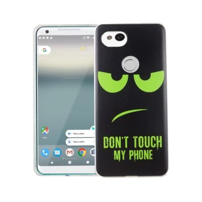 Custodia Per Google Pixel 2 XL Non Toccare Verde Borsa Case Cover Motivo Bumper - Immagine 1 di 2