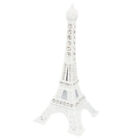 Plastic Mini Eiffel Tower Figurine Statue Model Desk Decor 13cm White