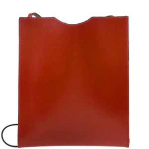 Hermes Rouge H Box Calf Onimaitou Crossbody Pochette Shoulder Bag 175488 - Picture 1 of 10