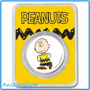 Peanuts Charlie Brown 1 oz Colorized Silver Round - Picture 1 of 3