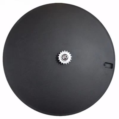 700C Carbon Disc Wheel Clincher Track  23mm Tubular Fixed Gear Single Speed Hub - Image 1 of 4