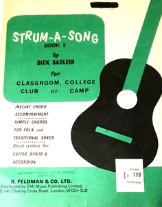 Strum A Song.Book 2.Dick Sadler ..Simple Chords Folk & Traditional.Guitar/Banjo+ - Picture 1 of 6
