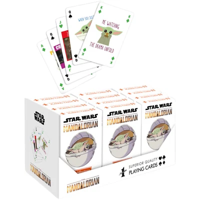 Star Wars Playing Cards The Mandalorian The Child Edition Waddingtons No 1 Gift - Image 1 of 4