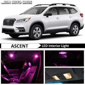 Kit de 17 bombillas LED domo mapa interior rosa para Subaru Ascent 2019 - Imagen 1 de 10