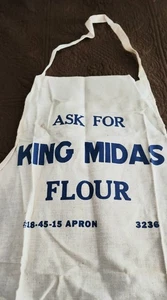 Nuevo de Lote Antiguo Delantal de Harina King Midas #18-45 15 Algodón Saco - Imagen 1 de 3