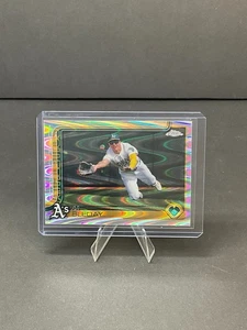 2025 Topps Chrome JJ Bleday #183 Raywave Refractor Oakland Athletics - Picture 1 of 3