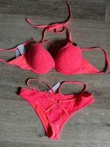 Conjunto de Bikini Ann Summers Andorra Neon Coral Boost Talla 32D 10 -PUBLICACIÓN GRATUITA - Imagen 1 de 8