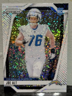 Joe Alt 2024 Panini Prizm White Sparkle RC Rookie SSP Chargers Short Print - Image 1 of 2