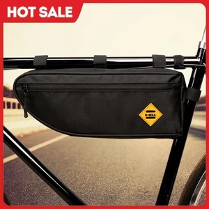 Triangle Bag Bike Frame Front Tube Bags Waterproof Cycling Pannier Packing Pouch - Picture 1 of 14