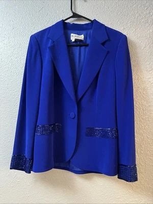 Blazer vintage Blacktie Oleg Cassini con cuentas talla 8 Foto 1 de 4