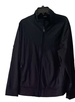 NWT APT 9 MEN'S NAVY BLUE XL ZIP-UP JACKET "MODERN FIT" w/2 ZIP POCKETS Org. $70 - Image 1 of 4