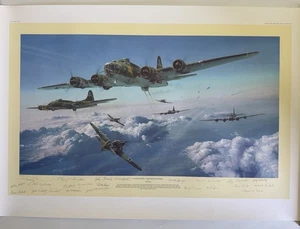 Robert Taylor Commemorative Proof Schweinfurt WWII Print LE 125/125 COA B-17 - Bild 1 von 24