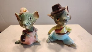 Juego de sal y pimienta de ratón vintage hecho en Japón para hombre y mujer - Imagen 1 de 7
