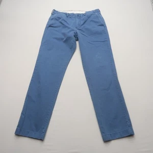 Pantalones chinos J Crew para hombre rotos talla 34 x 34 azules urbanos ajustados (34x32) - Imagen 1 de 15