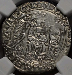 1458-1494 Italian States Kingdom of Naples Coronato Silver NGC AU Details - Picture 1 of 5