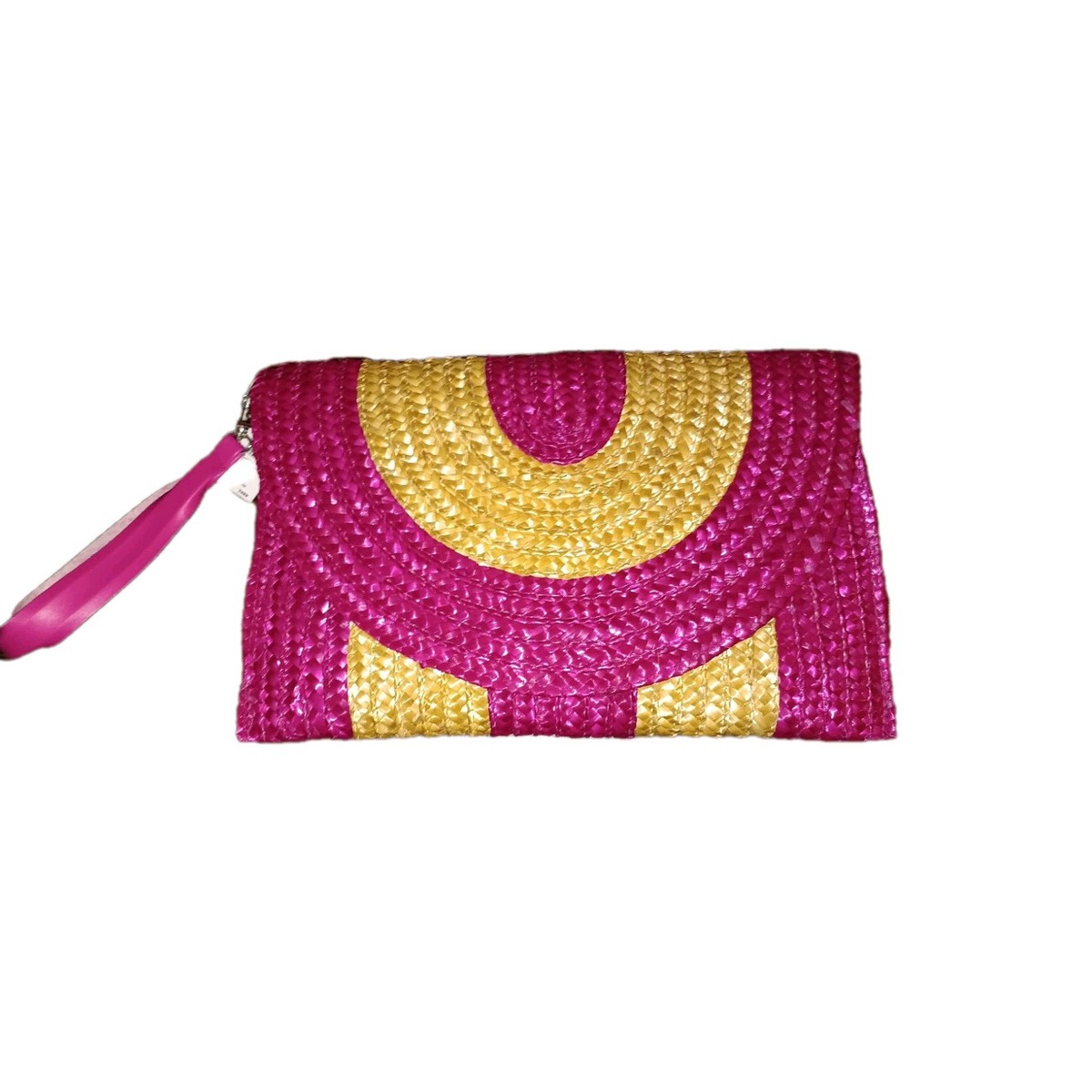 Bolso Fiesta Bolso Paja Rosa Invitada Boda Rafia Bolsos De Mano De