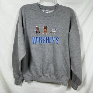 Vintage Hershey's Snacks Promo Sweatshirt L Reese's Kiss Candy Bar anthropomorph - Bild 1 von 7