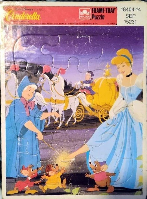Cenicienta - Rompecabezas Bandeja Marco - Completo Foto 1 de 1