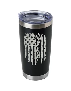 Vaso de acero inoxidable Miata Flag Design grabado láser 20 oz envío rápido - Imagen 1 de 6