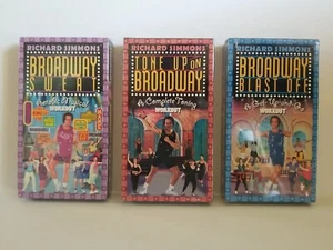 Richard Simmons Tone Up on Broadway (NEW SEALED VHS Set Lot 3 ) Workout VCR Tape - Picture 1 of 7