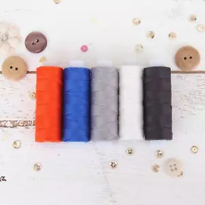 Threadart 5 Color Pearl Cotton Thread Set Nautical Shades | 75yd Spools Size 8 - Picture 1 of 8