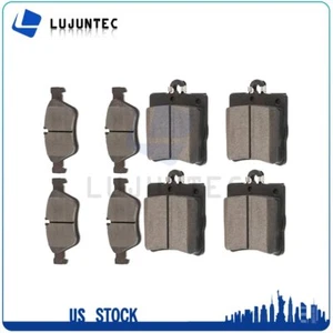 Front and Rear Ceramic Brake Pads Kit For Mercedes-Benz C280 1996-2000 Low Noise - Foto 1 di 12