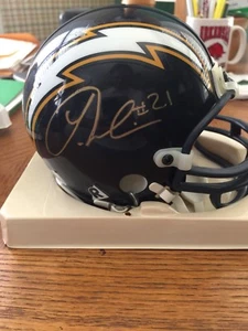 LaDainian Tomlinson Autograph Riddell Mini Football Helme. Beckett Certified. - Picture 1 of 2