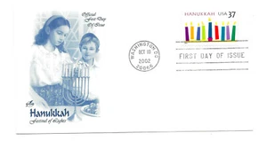 3672 37c Hanukkah, 2002, ArtCraft FDC - Imagen 1 de 1