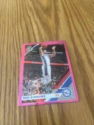 2019-2020 Optic Ben Simmons 76ers Hyper Pink Prizm Free Shipping  - Image 1 of 2