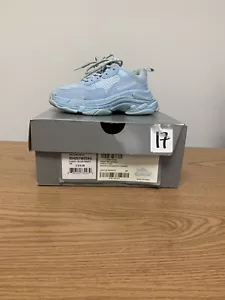 Zapatillas Balenciaga Triple S para niños ""Azul claro"" talla 29/US12 SKU 654251 W2CA6 4090 - Imagen 1 de 17