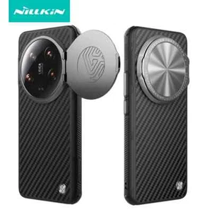 Nillkin Aramid Fiber Camera lens Stand holder Back case For Xiaomi 14 Ultra - Zdjęcie 1 z 20