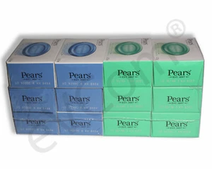 PEARS SOAP COMBO, 6each GERM SHIELD MINT, OIL CLEAR LEMON, 125g Bars - Picture 1 of 7