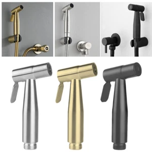 Toilet Sprayer Stainless Steel Handheld Shower Head Protable Home Bathroom Head - Picture 1 of 23