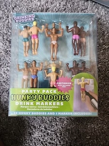 Hunky Buddies Drink Markers, 12pk - Picture 1 of 1