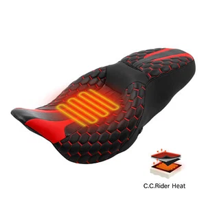 One Piece Driver & Passenger Heated Seat Fit For Harley Street Glide 2009-2023 - Bild 1 von 14