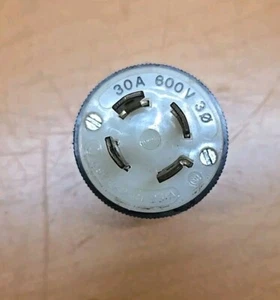 Hubbell Twist-Lock 30A 600V 4 Wire Plug BIN39 - Picture 1 of 3