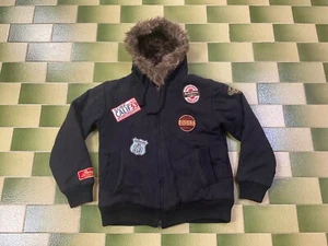 Body Glove Y2k Felpa con Cappuccio Full Zip Giacca Foderata in Pile con Cappuccio Staccabile in Ecopelliccia - Foto 1 di 9
