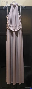 Ann Taylor Halter Dress Size 12✅Lavender Color✅Zipper With Clips✅NEW W/ Tags - Picture 1 of 8