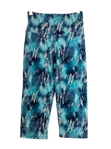 NOBO NO BOUNDARIES STRETCH COTTON CAPRI LEGGING BLUE TIE-DYE Sz. Jrs. XS* - Picture 1 of 7