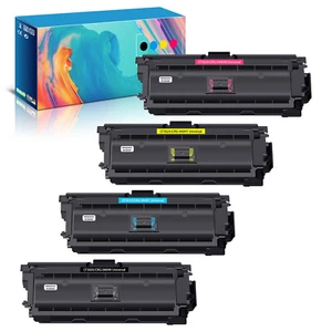 Cartuccia toner 4 pezzi per HP 508A CF360X CF361X CF362X CF363X LaserJet M577f M553X - Foto 1 di 22
